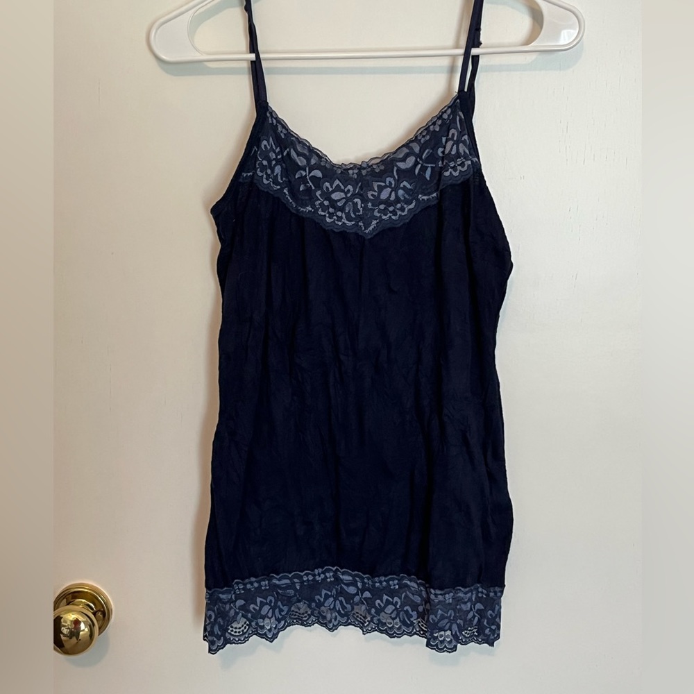 Navy Blue lace cami